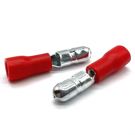 Boltsandnuts.Com Bullet Terminal, 18 AWG, 600 V, PVC, Vinyl Insulated, Red, 500 PK EL-2218-MBULLET-VR-500